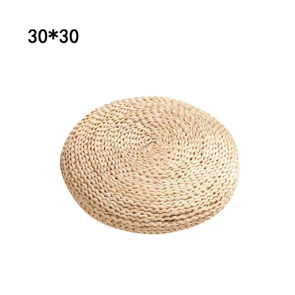 Hcb45a9dcd17c4df1be705e77a0683d96Y-2.webp Straw Zafu Yoga Meditation Cushion Japanese Style Tatami Cushion Meditating Mat Soft And Comfortable Filled With Silk Wadding