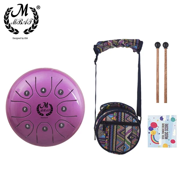 S235161621f0843778a122258850c7d303.webp 5.5 Inch Steel Tongue Drum Ethereal Percussion for Yoga Meditation Handpan Tank Drum With Bag Musical Instrument Accessories