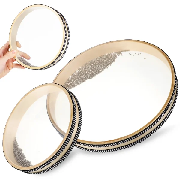 2 Pcs Ocean Drums Wave Sound Healing Instruments Round Drum Percussion Drums Musical Instruments For Adults Kids