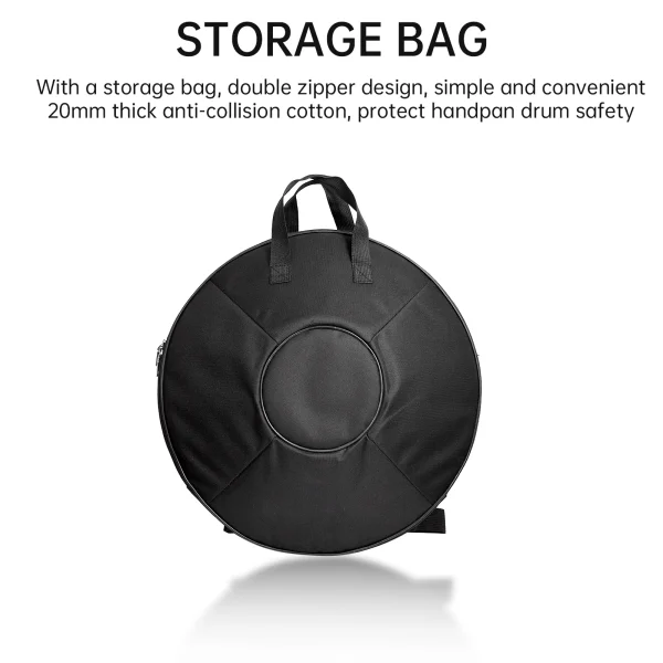 S41aa7529f35d45e0a89df0eb83234b1dI.webp Handpan Drum for Kids, D Minor 12-Note Metal Drum, 22 Inches Steel Drums with Hand Pan Bag, 2 Mallet, Handpan Stand, Rope