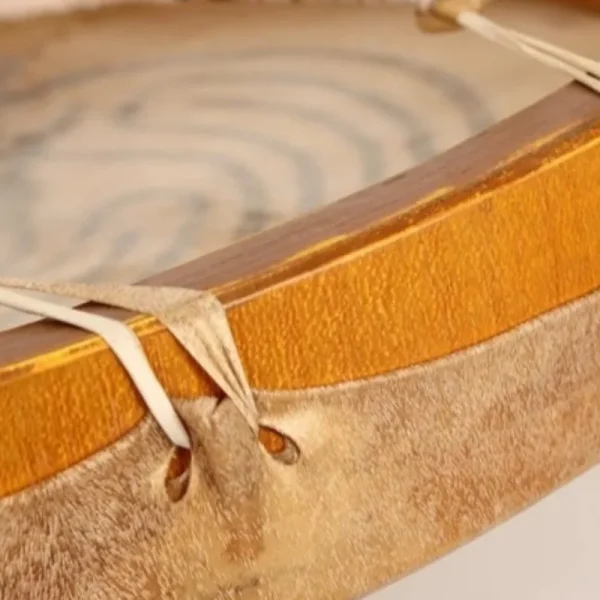 S42fba406e11441efb130194acab498a1O.webp Terre Goat Skin Shaman Drum Indian Drums Sound Therapy Tambourine Meditation Professional Performance Percussion Instruments