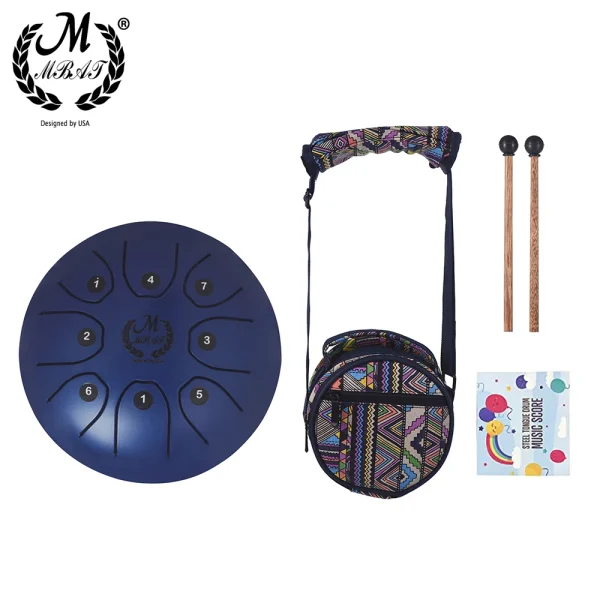 S7f267379ac2944c79d3760657624b52e0.webp 5.5 Inch Steel Tongue Drum Ethereal Percussion for Yoga Meditation Handpan Tank Drum With Bag Musical Instrument Accessories