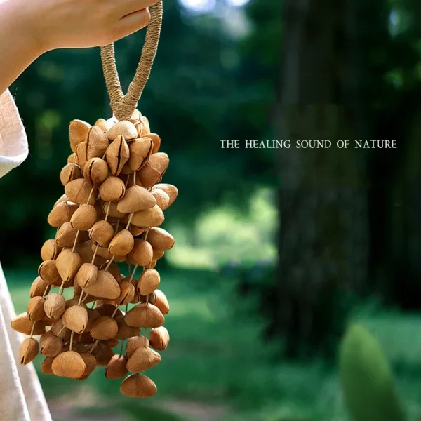 Handbells Handmade Nuts Shell Bracelet Handbell Hand Bell Sound Healing Yoga Instruments Fruit Hand Wind Chime ﻿