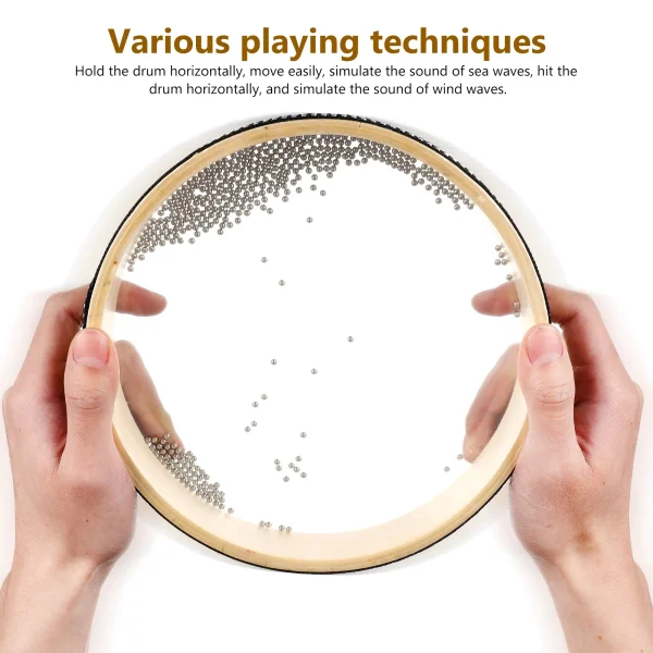 2 Pcs Ocean Drums Wave Sound Healing Instruments Round Drum Percussion Drums Musical Instruments For Adults Kids