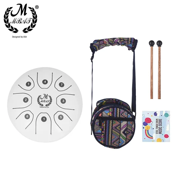 S8d2d564e9cb9422b9ec721e283bab822u.webp 5.5 Inch Steel Tongue Drum Ethereal Percussion for Yoga Meditation Handpan Tank Drum With Bag Musical Instrument Accessories